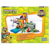 Mega Bloks Mattel Turtle Lair Battle DMX12 Construction Set manual cover