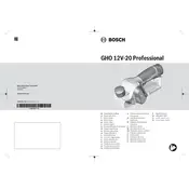 Bosch 0 601 5A7 070 Planer manual cover