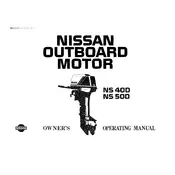 Nissan NS40D Outboard Motor manual cover