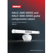 Simrad Navico Halo 2000 Series Radar manual cover