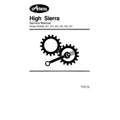 Ariens High Sierra 934019 2000 Tractor manual cover