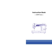 Janome 1600PDBX manual cover