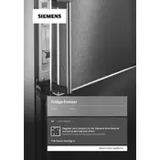 Siemens iQ300 KI86VVFE0G Refrigerator manual cover