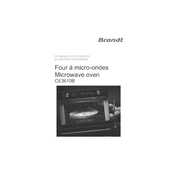 Brandt CE3610B Microwave Oven manual cover