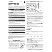 Yamaha Electric Acoustic Guitar Sytem73 Amplifier manual cover