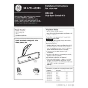 GE RAK204 RAK204SW Switch Kit manual cover