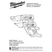 Milwaukee M18 2635-20 Shears manual cover