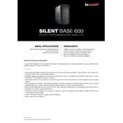 be quiet! Silent Base 600 Silver Case manual cover