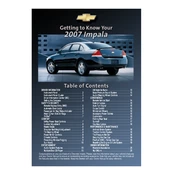 Chevrolet Impala 2007 manual cover