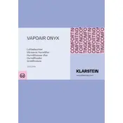 Klarstein VAPOAIR ONYX 10032894 Humidifier manual cover