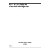 Xerox DocuPrint 92C IPS Printer manual cover