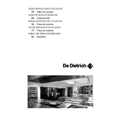 De Dietrich DTE1114XA Hob manual cover