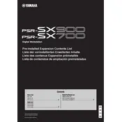 Yamaha PSR-SX700 Keyboard manual cover