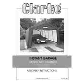 Clarke 3503572 CIG81020 Instant Garage manual cover