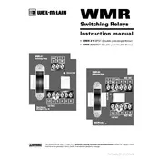 Weil-McLain WMR-21 Switching Relay manual cover