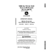 John Deere 1890 18.3 m Drill manual cover