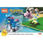 Mega Construx Mattel Pokemon Totodile VS Snubbull FVK70 Construction Set manual cover