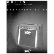 Peavey KB 15 Amplifier manual cover