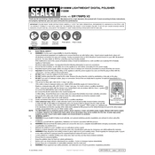 Sealey ER1700PD.V2 Polisher manual cover