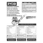 Ryobi RY38BP Blower manual cover