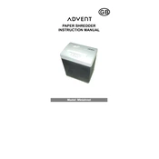 Advent Minishred manual cover