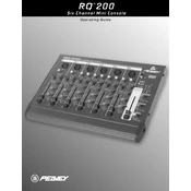 Peavey RQ 200 Amplifier manual cover