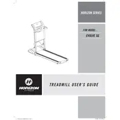 Horizon Fitness Evolve SG 2009 Treadmill manual cover