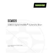 Shure SCM820 IntelliMix manual cover