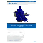 Blastrac EBE-500S Blasting Machine manual cover