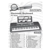 Bontempi 16 6110 Electronic Keyboard manual cover