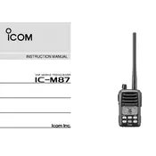 Icom IC-M87 Transceiver manual cover