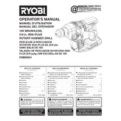 Ryobi PSBRH01 Drill manual cover