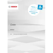 Bosch Series 4 HRS574BS0B Oven manual cover