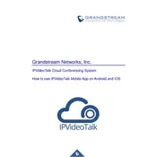 Grandstream IPVideoTalk iOS Conferencing System manual cover