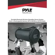 Pyle PBMSPG7 Boombox manual cover