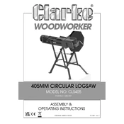 Clarke 3401997 CLS405 405MM Circular Log Saw manual cover