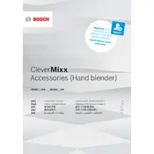 Bosch CleverMixx MSM1623GGB Accessories manual cover