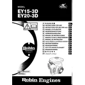 Subaru EY20-3D Engine manual cover