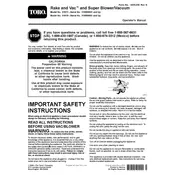 Toro Rake-o-Vac 51617 Vacuum manual cover