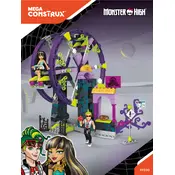 Mega Construx Mattel Monster High Clawesome Carnival FFD30 Construction Set manual cover