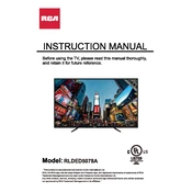 RCA RLDED5078A TV manual cover