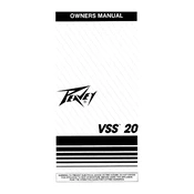 Peavey VSS 20 Amplifier manual cover