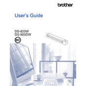 Brother DS-920W manual cover