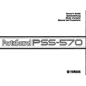 Yamaha PSS-570 Keyboard manual cover