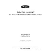 AGA Electric Hob Burner manual cover