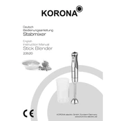 Korona 23520 Blender manual cover