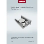 Miele ESW6380 USA FB 120 60 Warming Drawer manual cover