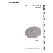 Roland CY-18DR manual cover