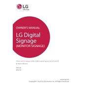 LG 49VL5B 49VL5B-B.AUS Signage