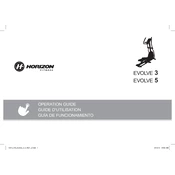 Horizon Fitness Evolve 3 2014 Elliptical manual cover